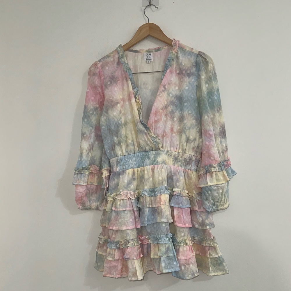 Cake for dinner tiered dress sz S #X2